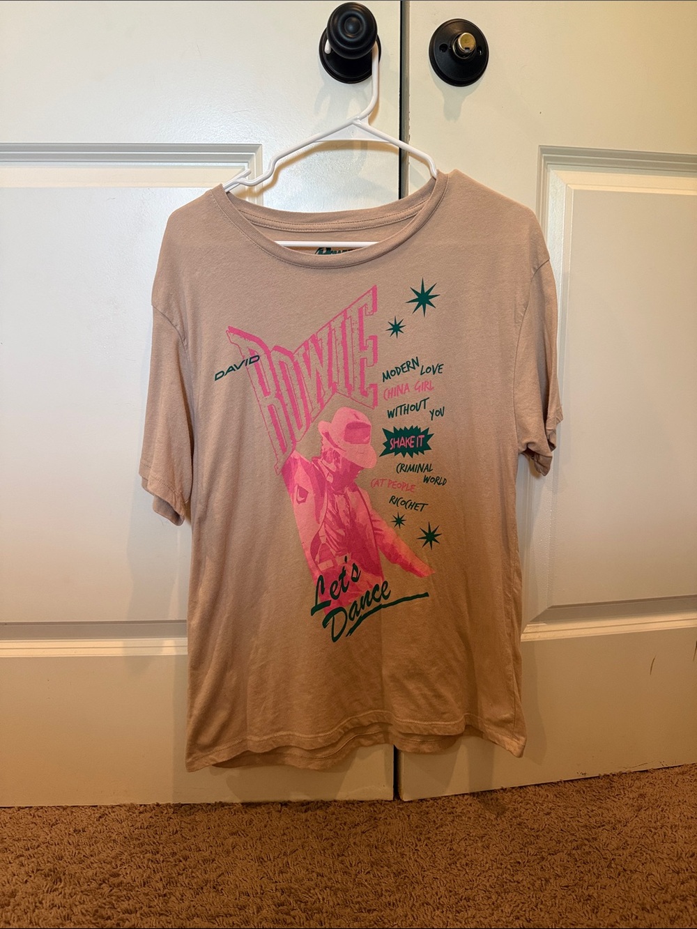 David Bowie Tan T-Shirt